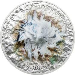 2021 $25 Cook Islands 7 Summit MOUNT ELBRUS PCGS MS70 FDOI 5 Oz Silver Coin
