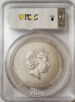 2021 $25 Cook Islands 7 Summit MOUNT ELBRUS PCGS MS70 FDOI 5 Oz Silver Coin