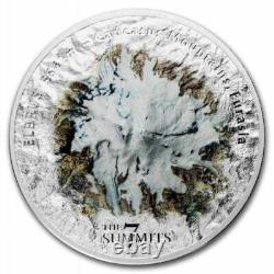 2021 $25 Cook Islands 7 Summits Elbrus Pure Silver Coin