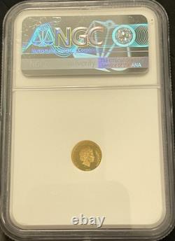 2021 $5 Cook Islands NGC PF70 Proof Cameo 1/2g. 999 Gold Pennsylvania Grouse