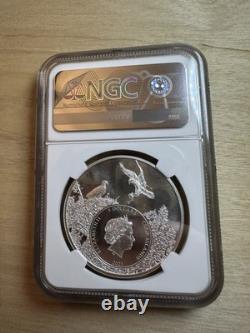 2021 $5 Cook Islands Washington Orca! Graded Ngc Ms70! 1 Ozt Fine Silver! 0.999