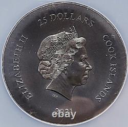 2021 5oz Cook Islands $25 Athena's Owl Ultra High Relief MS70 Only 555 Minted