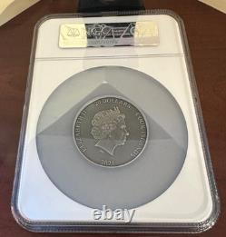2021 7k Cook Islands Zhao Gongming Asian Mythology NGC MS70 Antiqued Coin