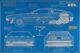 2021 Back to the Future Delorean Blueprint Large 35g Silver Foil Poster 588 Made