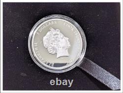 2021 CIT Cook Islands Eclectic Nature Fighting Fish. 999 1 oz. Silver $5 Coin