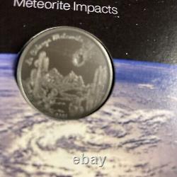 2021 CIT Cook Islands Meteorite Impacts La Cienega. 999 1 oz. Silver $5 Coin