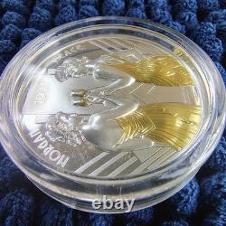 2021 CIT Cook Islands Morgan & Peace 1oz Silver Gilded Proof Coin GR Reserve LTD