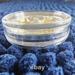 2021 CIT Cook Islands Morgan & Peace 1oz Silver Gilded Proof Coin GR Reserve LTD