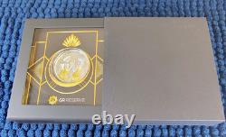 2021 CIT Cook Islands Morgan & Peace 1oz Silver Gilded Proof Coin GR Reserve LTD