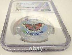 2021 COOK ISLANDS MONTANA MOURNING CLOAK Butterfly NGC MS70 AMERICAN STATE ANIMA