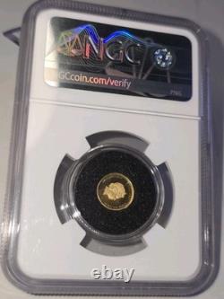 2021 Cook Islands 1/2 Gram Gold Montana Mourning Cloak Pf70 Cracked Case