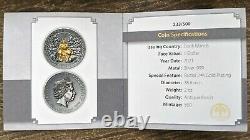 2021 Cook Islands $1 Odin The Norse Gods 2 oz Antique finish Silver Coin in Box