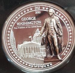 2021 Cook Islands $10 George Washington 2oz Silver Proof NGC PF70 Ultra Cameo