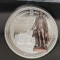2021 Cook Islands $10 Silver Coin NGC PF70 Ultra Cameo George Washington UHR