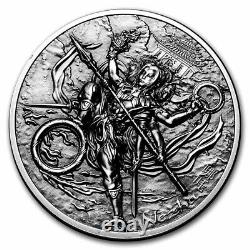 2021 Cook Islands 2 oz Silver UH Relief Mythology Weapons Nezha SKU#242018