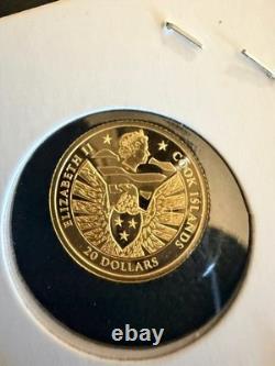 2021 Cook Islands $20 Coin 1/10 Oz. 999 Fine Gold Legacy Eagle Bullion