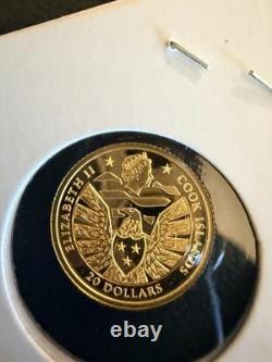 2021 Cook Islands $20 Coin 1/10 Oz. 999 Fine Gold Legacy Eagle Bullion