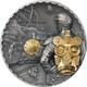 2021 Cook Islands $20 Steampunk Jet Pack 3oz Silver. 999 Antique High Relief