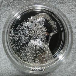 2021 Cook Islands $20 Ultra High Relief Silver Burst 3oz. 999 Silver Box & COA