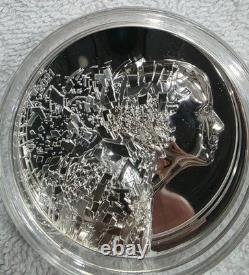2021 Cook Islands $20 Ultra High Relief Silver Burst 3oz. 999 Silver Box & COA