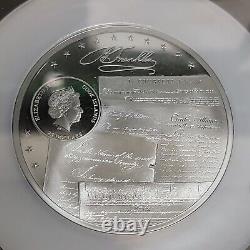 2021 Cook Islands $25 Silver Coin NGC PF70 Ultra Cameo Benjamin Franklin UHR
