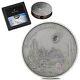 2021 Cook Islands 26mm Space meteorite inlaid silver coin 1oz antiqued