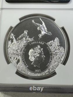 2021 Cook Islands $5 Arizona Rattlesnake Silver Coin Graded MS 70 by NGC