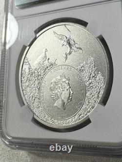 2021 Cook Islands $5 Arizona Rattlesnake Silver Coin Graded MS 70 by NGC