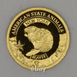 2021 Cook Islands $5 Gold Coin? Ngc -70? New York Beaver Proof 038? Trusted