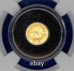 2021 Cook Islands $5 Gold U. S. State Animal Series Montana Cloak NGC PF70 U. C