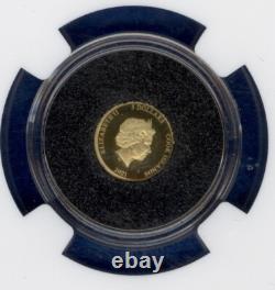 2021 Cook Islands $5 Gold U. S. State Animal Series Montana Cloak NGC PF70 U. C