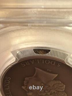 2021 Cook Islands $5 La Cienega Meteorite Coin Graded MS70 by PCGS Low Mintage