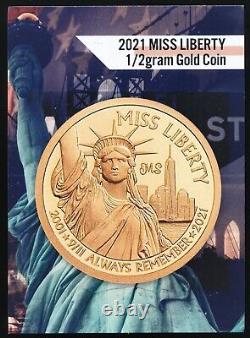 2021 Cook Islands $5 Proof. 9999 Gold Miss Liberty Coin NGC PF 70 ULTRA CAMEO