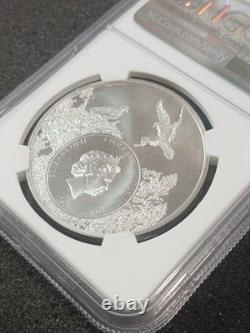 2021 Cook Islands $5 Silver Coin HI Monk Seal American State Animal MS70