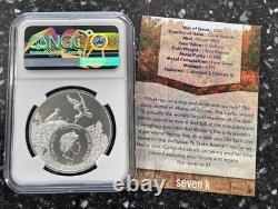 2021 Cook Islands $5 Silver US State Animal Maine Moose NGC MS-70 7k