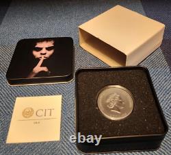 2021 Cook Islands $5 Trapped Attack 1 oz. 999 Silver coin withOGP & COA