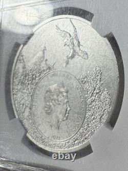 2021 Cook Islands $5 Utah Rocky Mountain Elk Silver Coin Graded MS 70 by NGC
