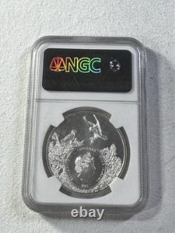 2021 Cook Islands $5 Utah Rocky Mountain Elk Silver Coin Graded MS 70 by NGC