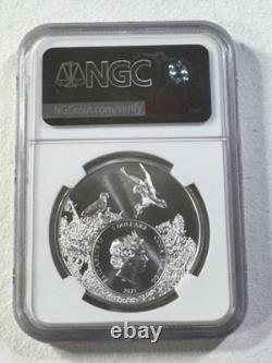 2021 Cook Islands $5 Washington Orca Silver Coin Graded MS 70 by NGC