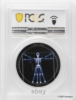 2021 Cook Islands $5 X-Ray Vitruvian Man 1oz Silver PCGS PR69DCAM HR FDI