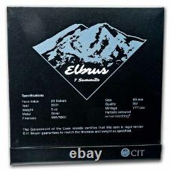 2021 Cook Islands 5 oz Silver 7 Summits Mount Elbrus SKU#242021