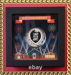 2021 Cook Islands-CONEY ISLAND LOOP THE LOOP COASTER-120th Anv. 1 oz Proof