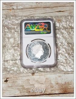 2021 Cook Islands Eclectic Nature Fighting Fish 1oz. 999 Silver NGC PF69 UC