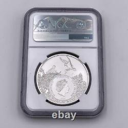 2021 Cook Islands LOUISIANA BROWN PELICAN Graded MS-70 1oz Silver Coin