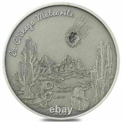 2021 Cook Islands, La Ciénega Meteorite! Cienega, $5 silver with COA and box