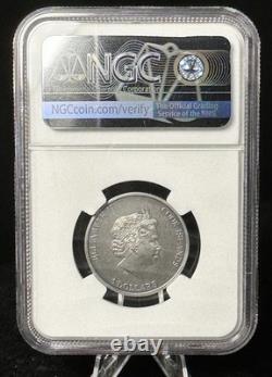 2021 Cook Islands Meteorite Coin MS70 Antiqued NGC La Cienega $5 Limited Mintage