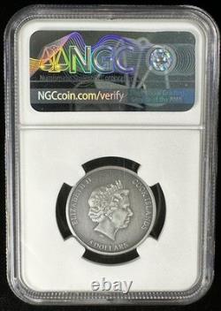 2021 Cook Islands Meteorite Coin MS70 Antiqued NGC La Cienega $5 Limited Mintage