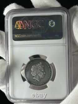 2021 Cook Islands Meteorite Coin MS70 Antiqued NGC La Cienega $5 Limited Mintage