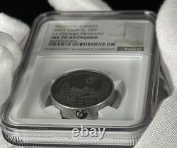 2021 Cook Islands Meteorite Coin MS70 Antiqued NGC La Cienega $5 Limited Mintage