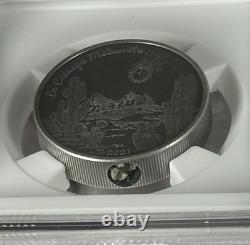2021 Cook Islands Meteorite Coin MS70 Antiqued NGC La Cienega $5 Limited Mintage